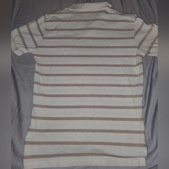 Polo by Ralph Lauren Tan and Cream Polo Size Medium - Picture 3 of 3